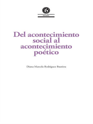 cover image of Del acontecimiento social al acontecimiento poético